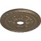 Ekena Millwork Palmetto Ceiling Medallion (Fits Canopies up to 5"), 20 7/8"OD x 3 5/8"ID x 1 5/8"P, Warm Silver CM20PMWSS - alternate 4